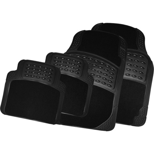 4pc rubber car floor mats - 4pc,
