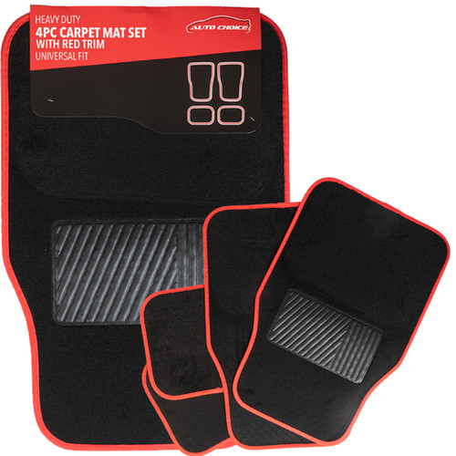 Universal car mats black - -,