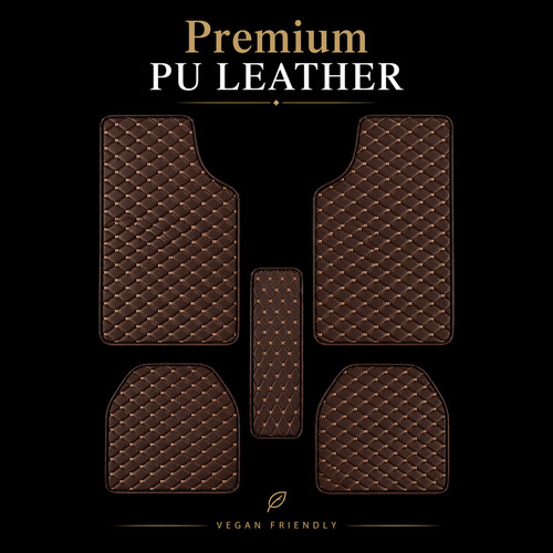 Premium leather car floor mats - leather,